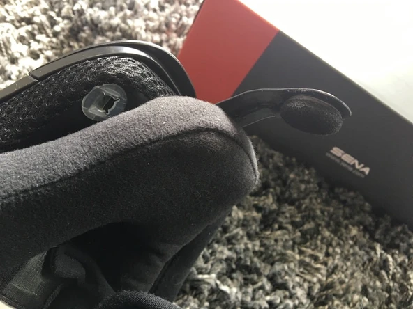 Byr Klim TK1200 Motosiklet Kaskı - Sena Mikrofon Adaptör (Plastik Aparattır!!!) 3D