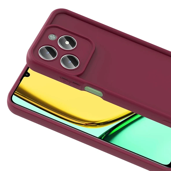 Realme C61 Kılıf Kamera Korumalı Zore Ananas Kapak - 5