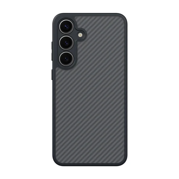 Galaxy S25 Plus Kılıf M-safe Şarj Özellikli Karbon Fiber Tasarımlı Zore Elnino Kapak - 8