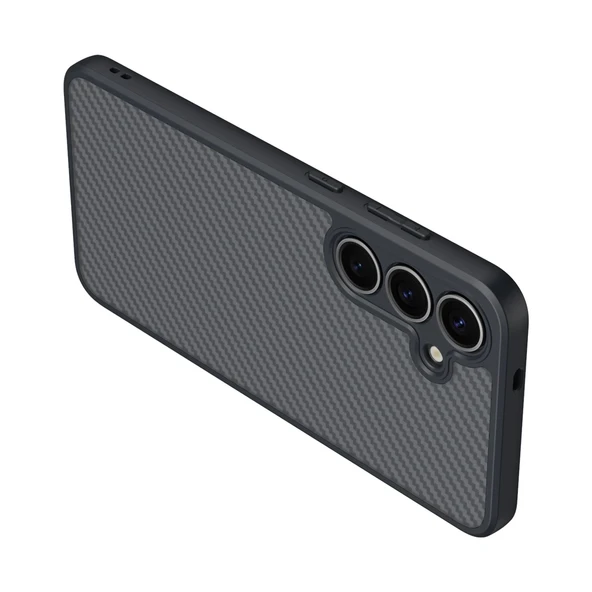 Galaxy S25 Plus Kılıf M-safe Şarj Özellikli Karbon Fiber Tasarımlı Zore Elnino Kapak - 3
