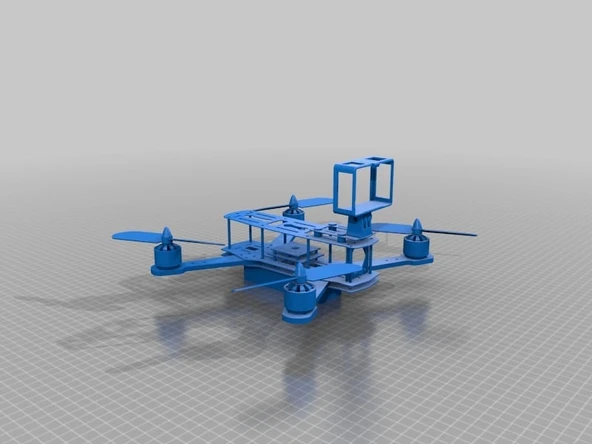 Byr Quadricottero ZMR 250 (karbon fiber çerçeve)+(Denver HD kamera) (Sadece Plastik Aparattır!!!) 3D