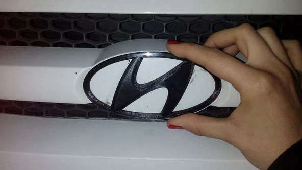 Byr Araba için yedek hyundai logosu (Sadece Plastik Aparattır!!!) 3D