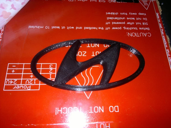 Byr Araba için yedek hyundai logosu (Sadece Plastik Aparattır!!!) 3D - 4