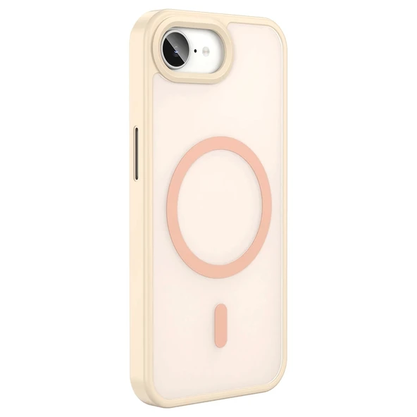 Apple iPhone 16E Kılıf M-safe Şarj Özellikli Mat Arka Yüzey Zore Sio Kapak - 4