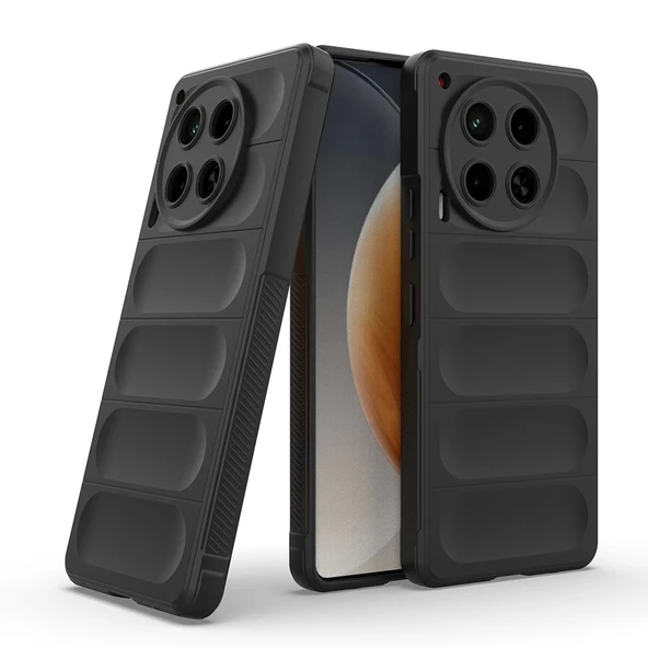 Tecno Camon 30 4G Kılıf Esnek TPU Oyuklu Arka Yüzey Tasarımlı Zore Etnik Silikon Kapak - 3
