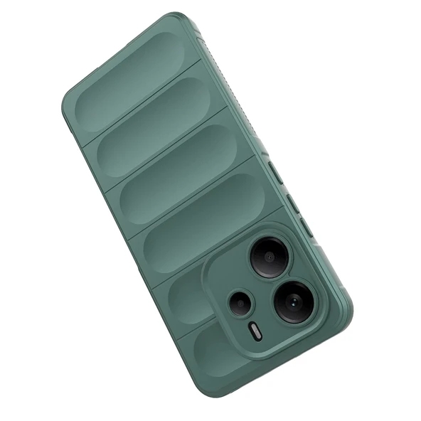 Xiaomi Redmi Note 14 4G Kılıf Esnek TPU Oyuklu Arka Yüzey Tasarımlı Zore Etnik Silikon Kapak - 5