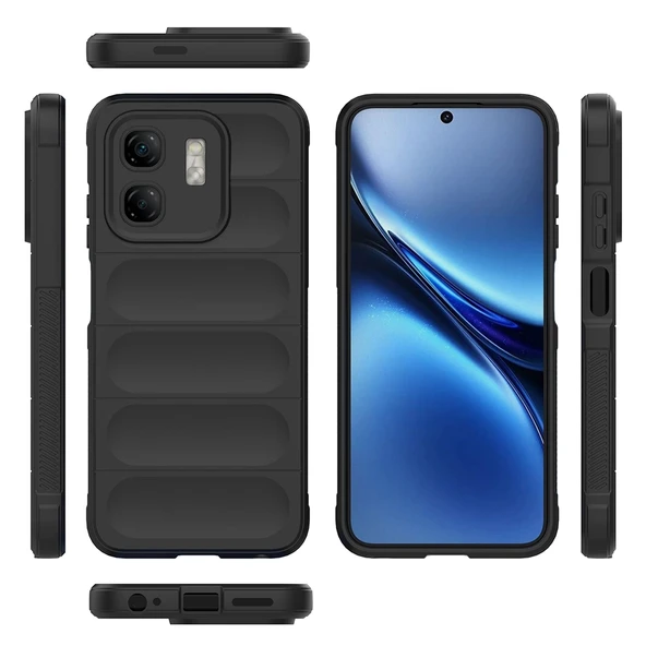 İnfinix Hot 50i 4G Kılıf Esnek TPU Oyuklu Arka Yüzey Tasarımlı Zore Etnik Silikon Kapak - 2