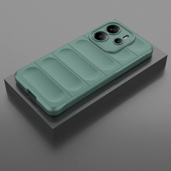 Xiaomi Redmi Note 14 4G Kılıf Esnek TPU Oyuklu Arka Yüzey Tasarımlı Zore Etnik Silikon Kapak - 8