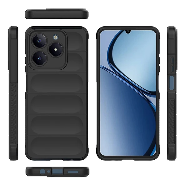 Realme C61 Kılıf Esnek TPU Oyuklu Arka Yüzey Tasarımlı Zore Etnik Silikon Kapak - 2