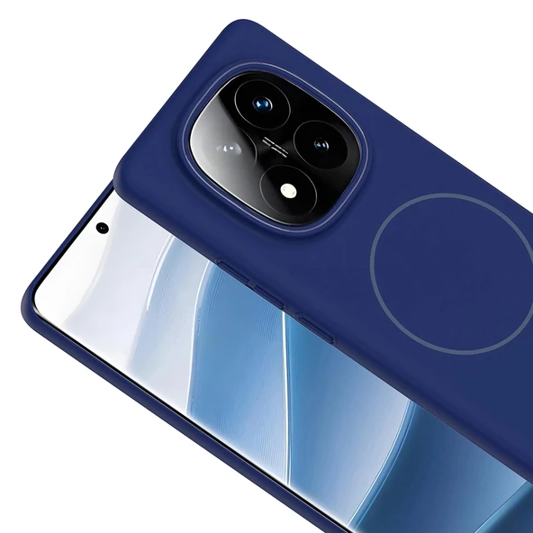 Xiaomi Redmi Note 14 Pro 4G Kılıf M-safe Şarj Özellikli Zore Ruby Sert Kapak - 9