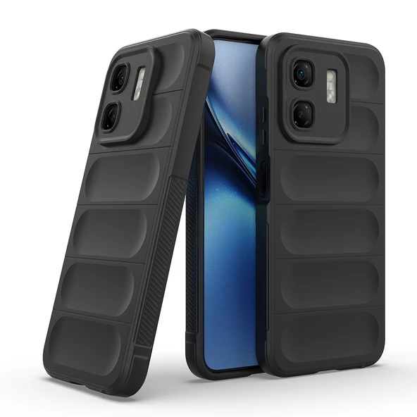 İnfinix Hot 50i 4G Kılıf Esnek TPU Oyuklu Arka Yüzey Tasarımlı Zore Etnik Silikon Kapak - 6