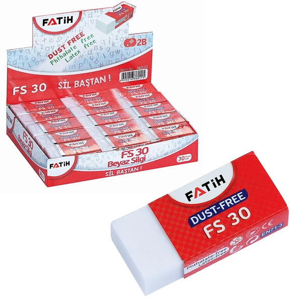 Fatih Silgi Beyaz FS-30 (30 adet)