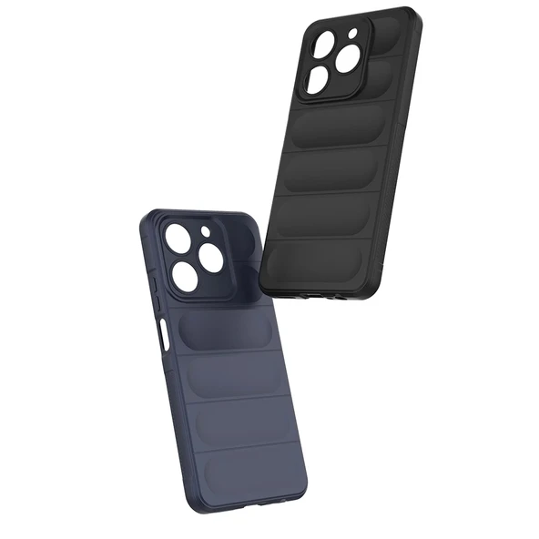 Realme C61 Kılıf Esnek TPU Oyuklu Arka Yüzey Tasarımlı Zore Etnik Silikon Kapak - 5