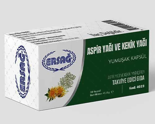 ERSAĞ ASPİR YAĞI VE KEKİK YAĞI KAPSÜL