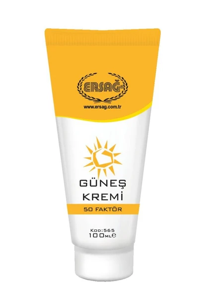 ERSAĞ GÜNEŞ KREMİ 50 FAKTÖRLÜ 100 ML.
