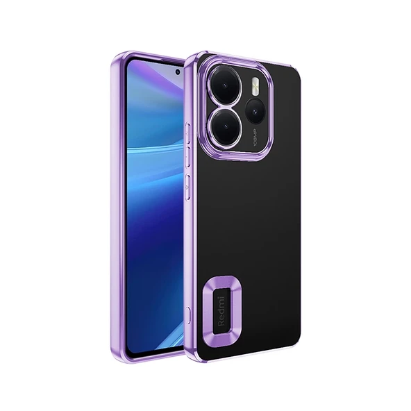 Xiaomi Redmi Note 14 4G Kılıf Kamera Korumalı Logo Gösteren Zore Omega Kapak