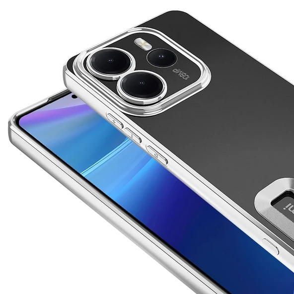 Xiaomi Redmi Note 14 4G Kılıf Kamera Korumalı Logo Gösteren Zore Omega Kapak - 10