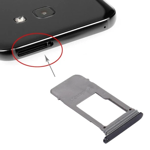 Samsung Galaxy A720 A7 2017 Tek Sim Hafıza Kart Kapağı