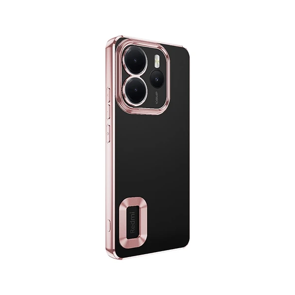 Xiaomi Redmi Note 14 4G Kılıf Kamera Korumalı Logo Gösteren Zore Omega Kapak - 4