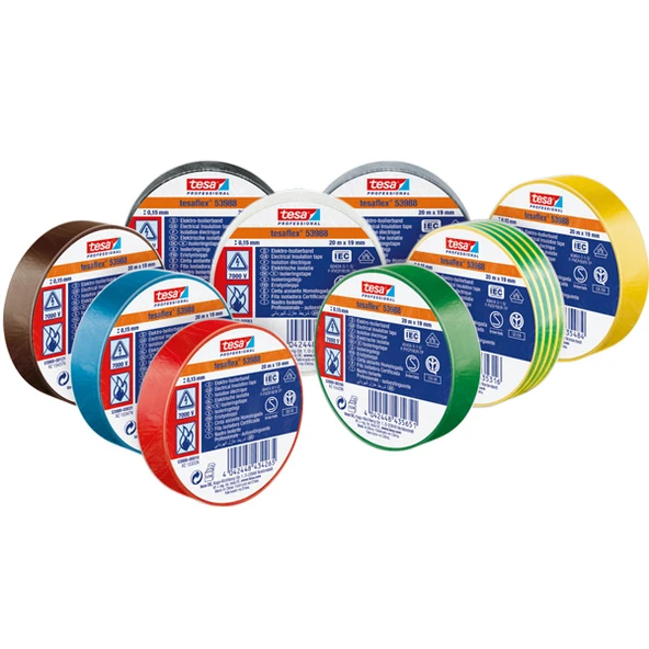 Tesa Elektrik Izolasyon Bandı Beyaz 10 M x 15 MM(10 adet)