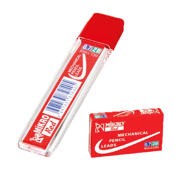 Mikro Min 2B 60 MM 0.7 MM Kırmızı--24 LÜ - Resim 2