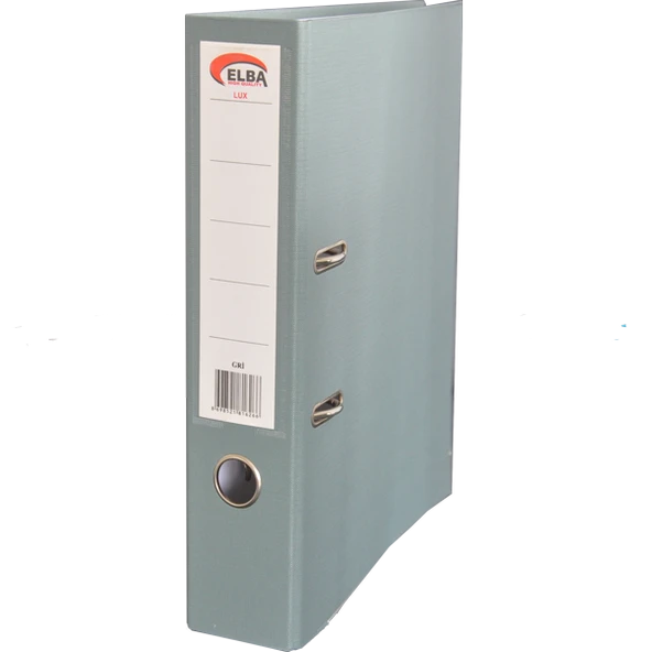 Elba Klasör Plastik Lüx Geniş Gri (25 adet)