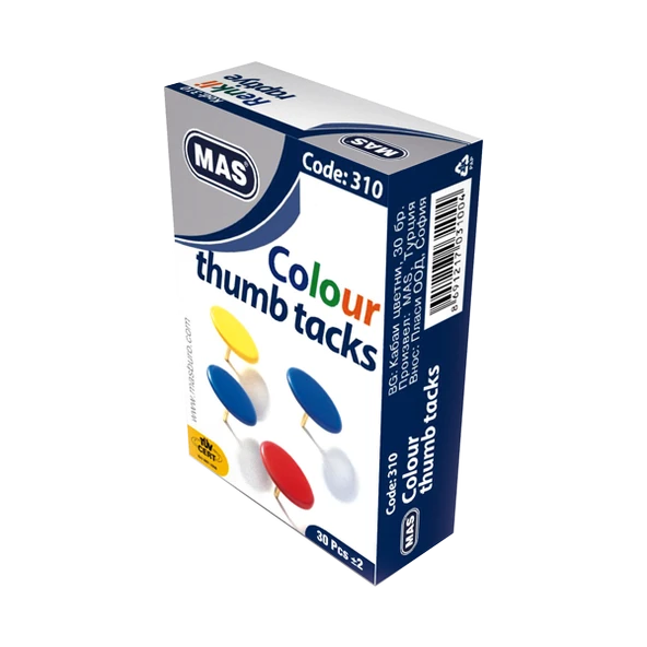 Mas Raptiye PVC Kaplı Renkli 310 (36 kutu)