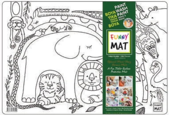 Funny Mat - Vahşi Dostlar 33,5x48cm - Resim 2