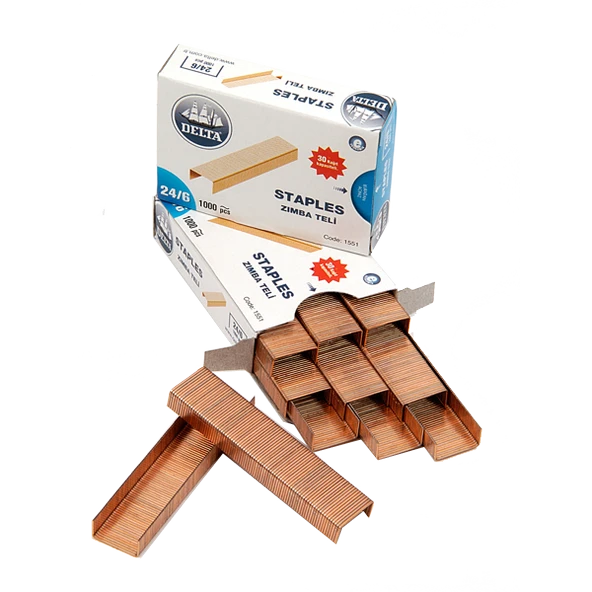 Delta Zımba Teli 1000 Lİ 24/6 Sarı 1551 (10 paket)