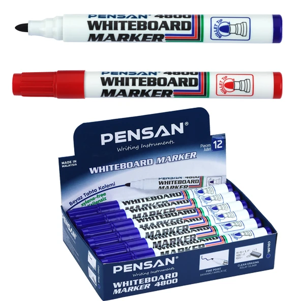 Pensan Tahta Kalemi (12 li) Yuvarlak Uç Yeşil 4800-1