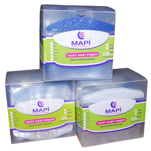 Mapi Kart Poşeti Yatay (100 LÜ) Beyaz 910 10 00