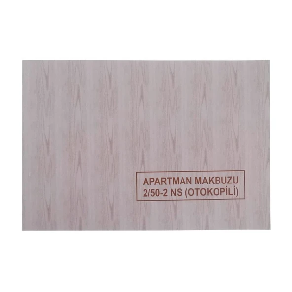 Dilman Apartman Makbuzu 2-50 2 Nüsha Otokopili 4014