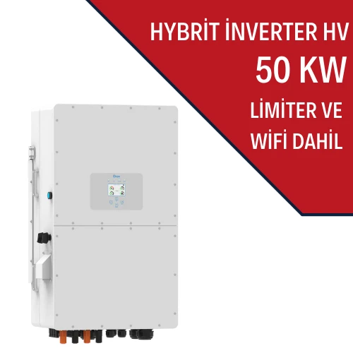 DEYE 50KW HİBRİT TRİFAZE İNVERTER HV ürün görseli
