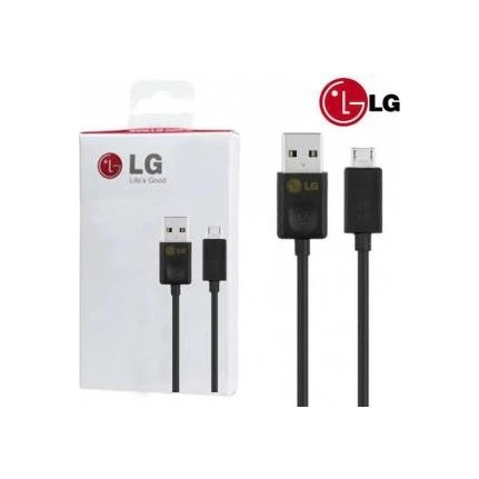 LG V10 - G2 - G3 - G4 Micro Usb Hızlı Şarj Data Kablosu Siyah ürün görseli
