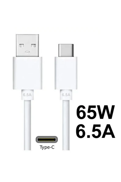 Oppo Vooc Type-c Şarj Ve Data Kablosu 65w 8 a Realme Superdart - 3