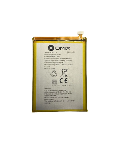 OMİX X500 PİL BATARYA 5000 mAh (GM21pro)