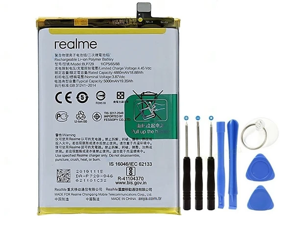 Oppo Realme C21 Pil Batarya BLP729 + Tamir Seti ürün görseli
