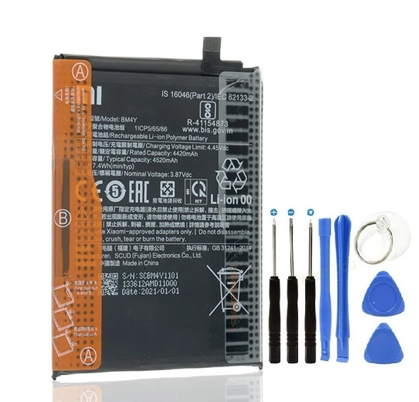 Xiaomi Redmi K40/K40 Pro Pil Batarya BM4Y ve Tamir Seti ürün görseli