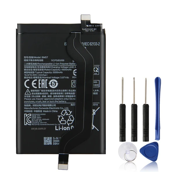 Xiaomi Poco X3 GT Pil Batarya BM57 ve Tamir Seti ürün görseli