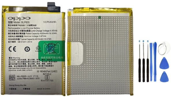 Oppo Reno 5 Lite Pil Batarya ve Tamir Seti BLP835 - Resim 2