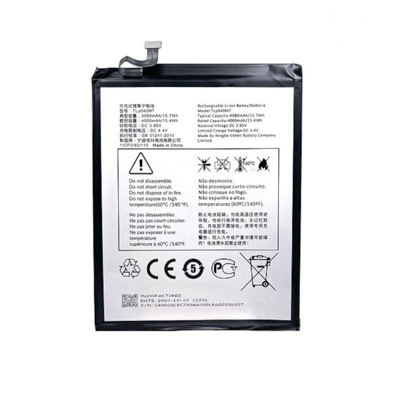 Alcatel 1T 10 2020 Smart 8092 Tlp040M7 Tablet Batarya - Pil ürün görseli