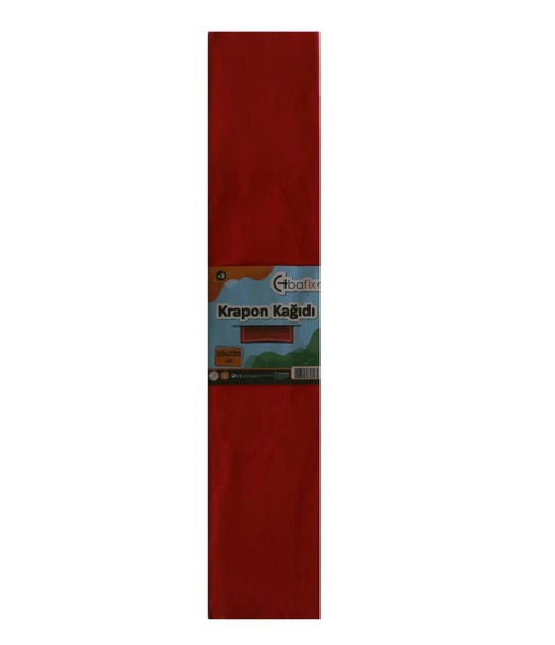 Bafix Krapon kağıt 10 LU 50x200 CM Kırmızı