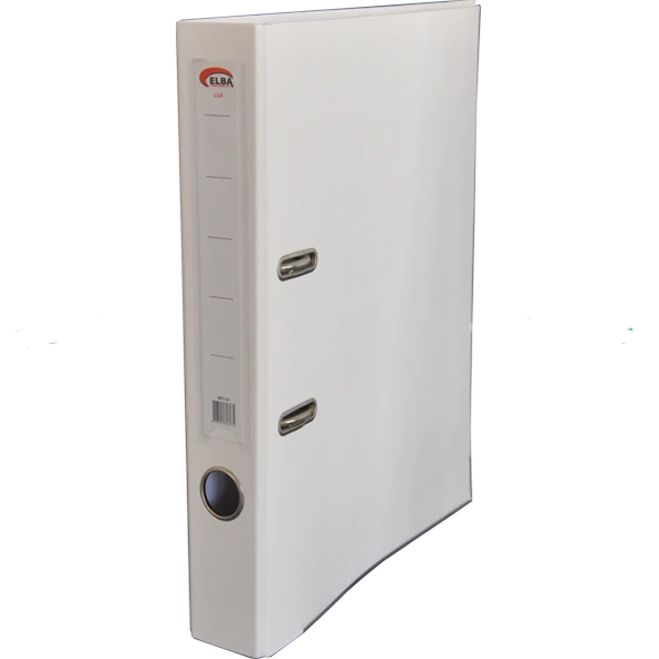 Elba Klasör Plastik Lüx Dar Beyaz (30 adet)