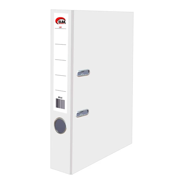 Elba Klasör Plastik Lüx Dar Beyaz (30 adet) - 2