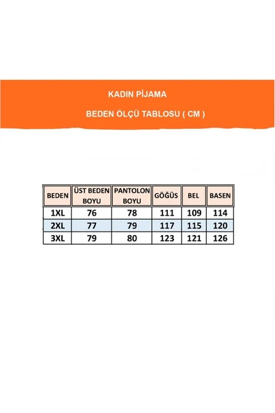 Kadın Düğmesiz Dantel Detay  Viskon Geniş Battal Büyük Beden Kapri/Bermuda Pijama Takımı - 2