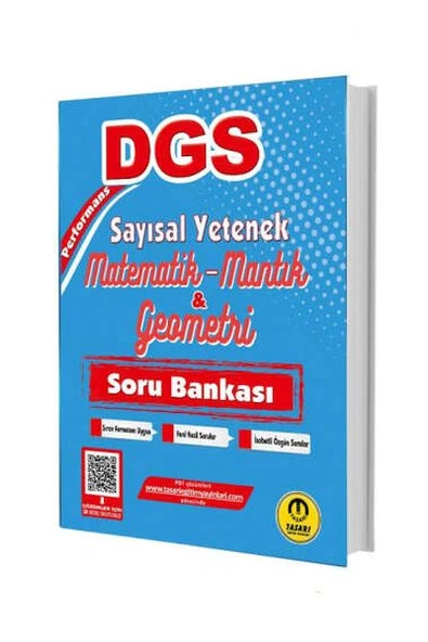 Tasarı Yayınları 2025 DGS Sayısal Yetenek Matematik Mantık Geometri Soru Bankası