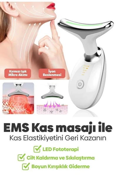 Jasper Xo Yüz Ve Boyun Sıkılaştırıcı Güzellik Cihazı – Kırışıklık, Gıdık Ve Sarkma Karşıtı Ems - 3