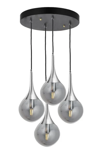 Eray Aydınlatma ERY 3729-28-04 4 lü Krom Sarkıt Avize - Resim 2