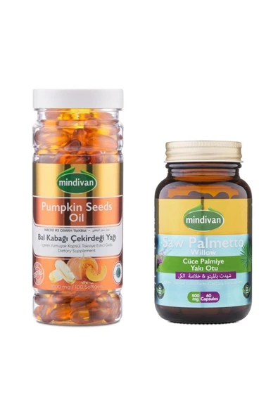Bal Kabağı Çekirdeği Yağı Soft Jel + Saw Palmetto Kapsül ProstaSet