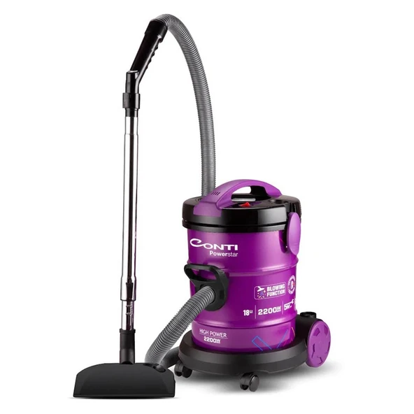 Conti CS-102 Power Star Elektrikli Kovalı Süpürge Mor